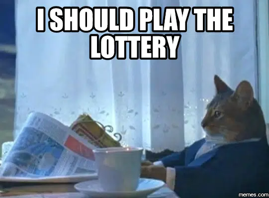 I should play the lottery meme